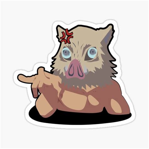 Inosuke Hashibira Sticker For Sale By Bingofalido Redbubble