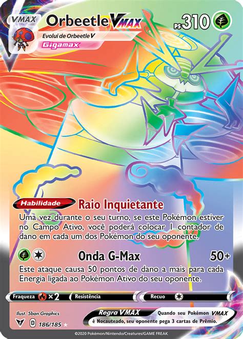 Release information this card was included as a regular card, a secret rainbow rare, and a special full art card in the battle styles expansion, first released in the japanese rapid strike master expansion. Orbeetle VMAX | Pokémon | MYP Cards