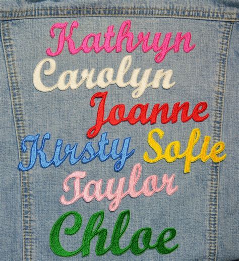 Custom Name Patch Personalized Name Patch Iron On Name Etsy