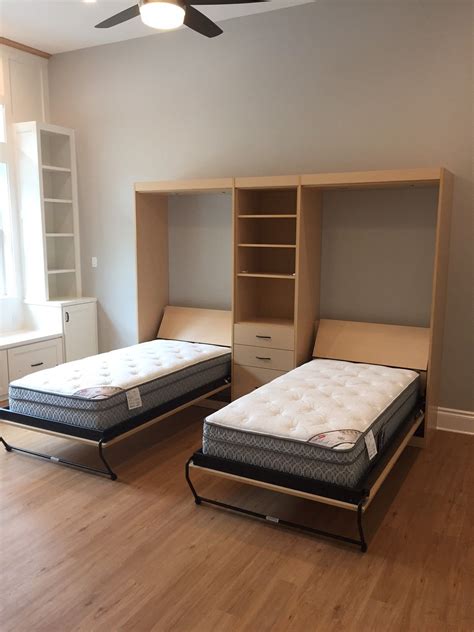 Double The Murphy Beds And Double The Guests Twin Size Murphy Bed