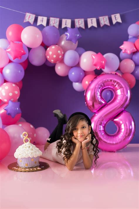 Eight Years Old Photoshoot On Studio For Girl Birthday Girl Pictures