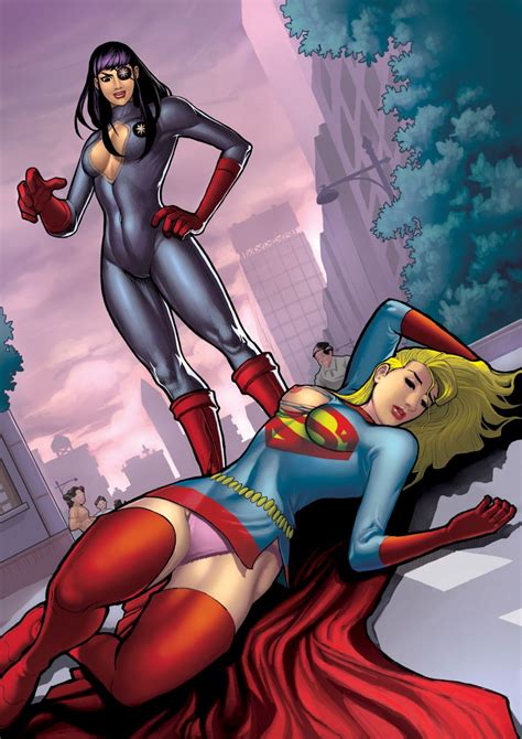 Defeated By Lesbian Bitch Supergirl Porn Pics