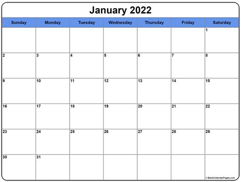 Free Printable Blank Monthly Calendar 2022 Free Letter Templates
