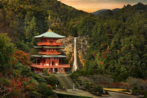 Fonds Decran Temple Japon Forêts Chute Deau Nature Télécharger Photo