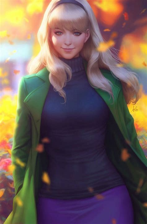 Gwen Stacy By Stanley Artgerm Lau Marvel Girls Gwen Stacy Spiderman