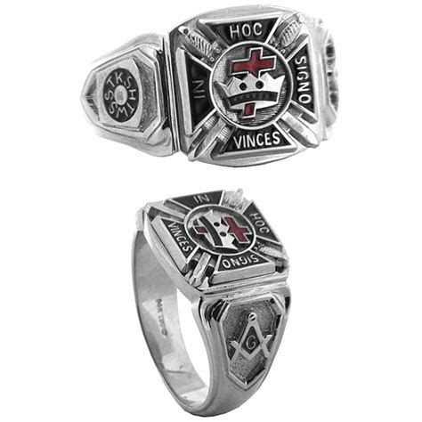 Sterling Silver Knights Templar Ring 02194swh8x Joy Jewelers