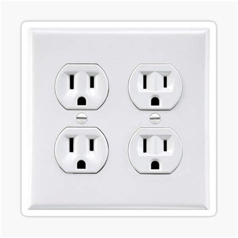 Haus And Garten Power Outlet Stickers Electrical Sticker 50 Pack Prank