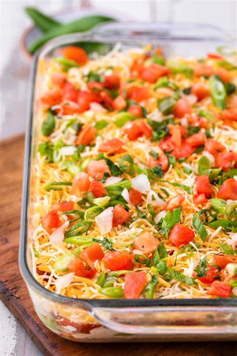 Mexican Fiesta 7 Layer Dip Make Ahead The Chunky Chef