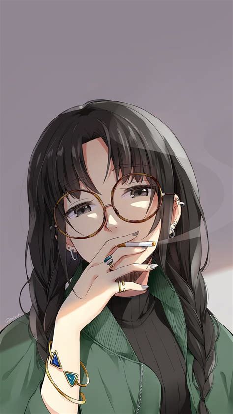 Round Glasses Anime Wallpaper Anime Art Girl Aesthetic Anime