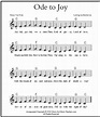 Ode to Joy piano sheet music EASY, with lyrics. At Music-for-Music ...