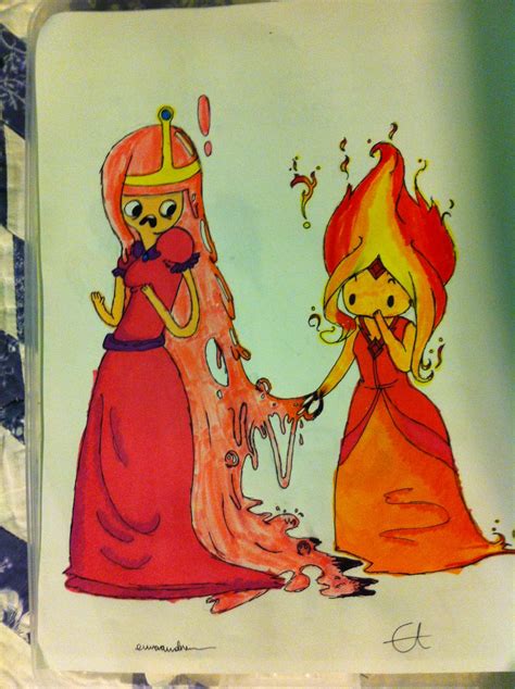 Flame Princess And Princess Bubblegum