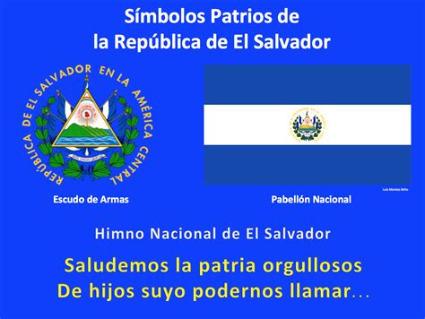 Compartiendo Mi Opinión Ley De Símbolos Patrios De La República De El