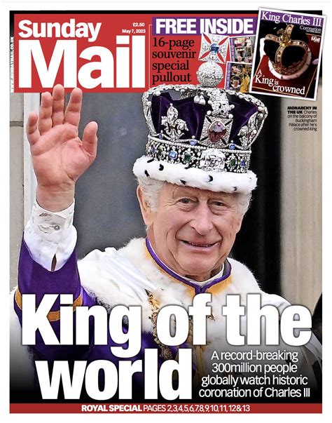 sunday mail front page 7th of may 2023 tomorrow s papers today