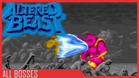 Altered Beast Bosses Altered Beast Arcade Youtube