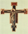 Großbild: Cimabue: Kreuzigung aus Santa Croce in Florenz, Zustand vor 1966