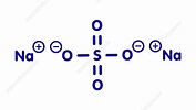 Sodium sulfate chemical structure, illustration - Stock Image - F027 ...