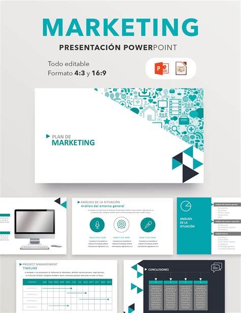 Plantilla Premium Plan De Marketing Smart Modelo Presentación Plan