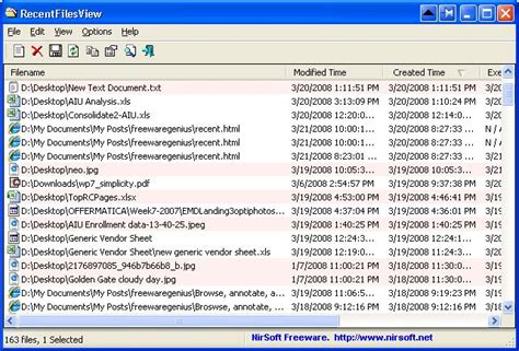 Get A List Of All Recently Accessed Files With RecentFilesView