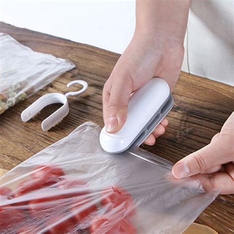 handy heater sealer clamps bags packing machine kitchen machine mini heat sealing machine