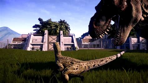 Tyrannosaurus Rex Vs Raptors Jurassic World Evolution Rtjp Youtube