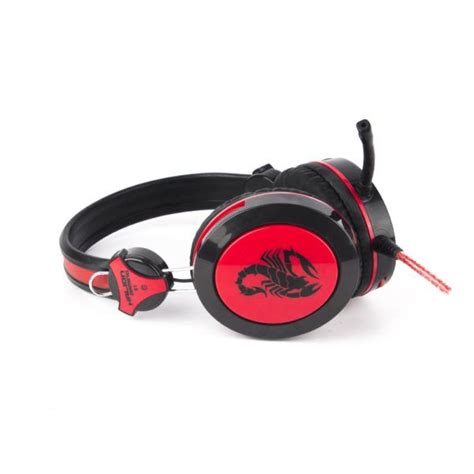 Headset Gamer Halion Ha S1 Scorpion Rojo Halion