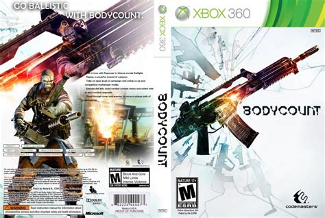 Bodycount Xbox 360 Game Covers Bodycount Dvd Ntsc Custom F Dvd