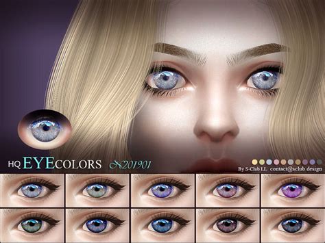 Eyecolors 201901 By S Club Ll At Tsr Sims 4 Updates