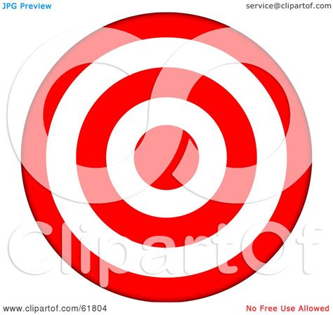 Royalty Free Rf Clipart Illustration Of A 3d Red And White 5 Ring