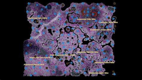 Tears Of The Kingdom Depths Lightroot Locations Map Coordinates