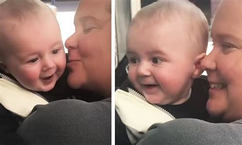 Amy Schumer Gives Gene A Million Kisses After Crying For Days When Returning To Work