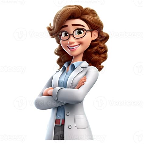 3d Happy Cartoon Doctor Cartoon Doctor On Transparent Background