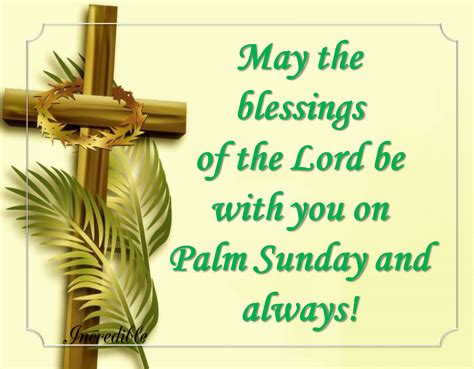 Palm sunday is a very important festival of christians celebrated before easter sunday. May The Blessings Of The Lord Be With You On Palm Sunday ...