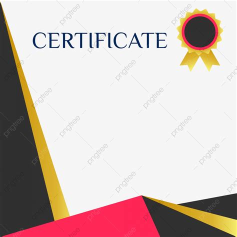 Gold Certificate Border Vector Art Png Graduation Gold Red Certificate
