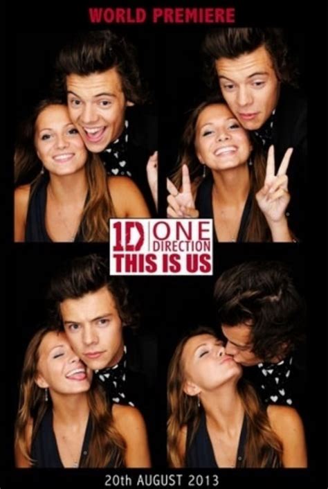 Harry Styles Girlfriend One Direction Star Shares A Kiss With Mystery Brunette At This Is Us