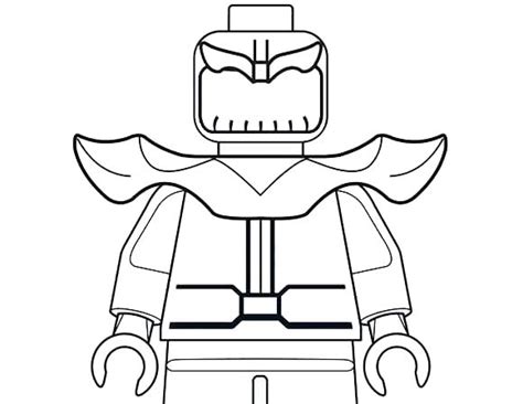 Thanos From Lego Coloring Pages