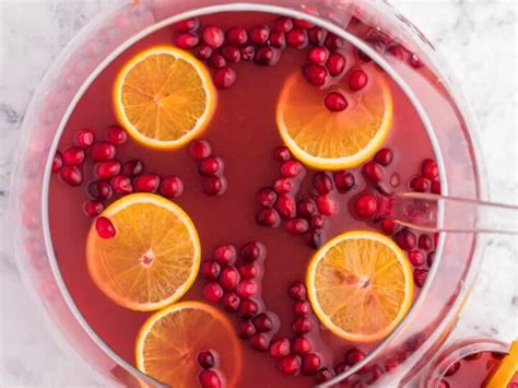 Christmas Punch Recipes Non Alcoholic Cranberry Juice Dandk Organizer