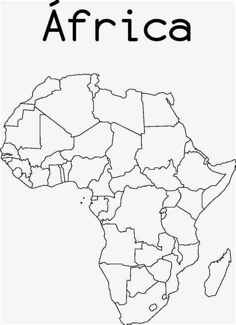 Mapa De Africa Para Imprimir Mapa Fisico