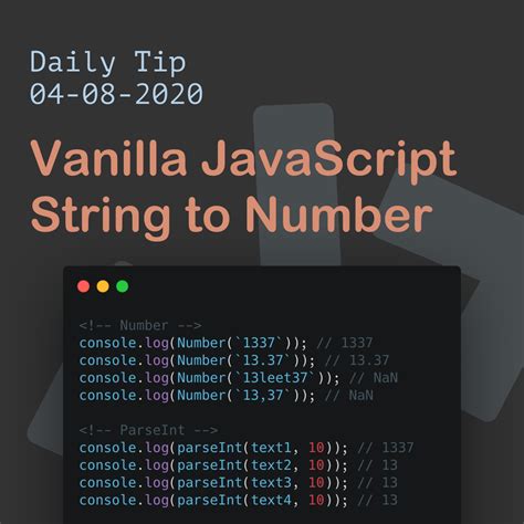 Vanilla Javascript String To Number