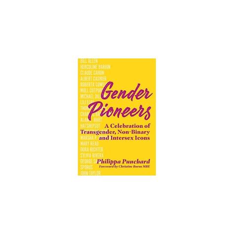 Buy Gender Pioneers A Celebration Of Transgender Non Binary And Intersex Icons Hardcover