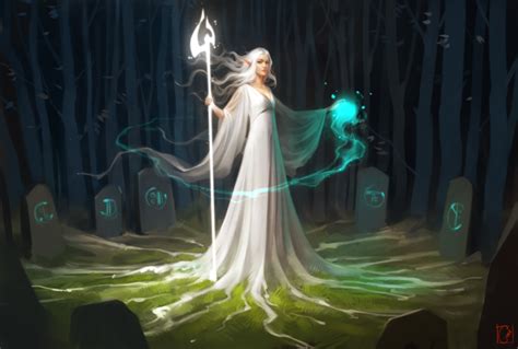 Elves Fantasy Art Magic White Dress Forest Wallpapers Hd Desktop