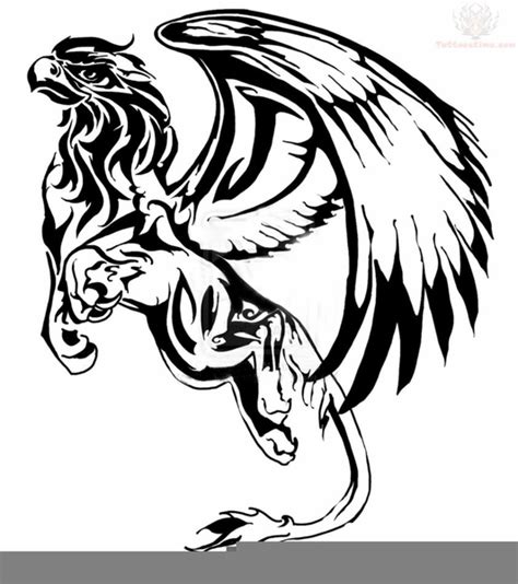 1069x1700 dragon tattoo tribal dragon black and white dragon tattoo eps 10. Celtic Dragon Griffin Black White Clipart | Free Images at ...