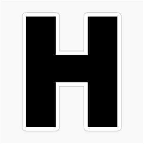 Alphabet Letter H Sticker For Sale By Vaishnavid Redbubble