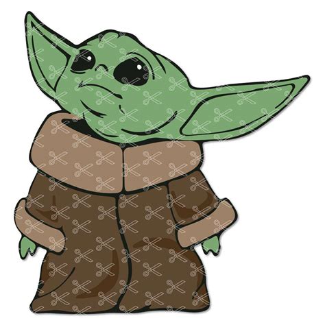 Baby Yoda Svg Dxf Png Cutting Files For Cricut Silhouette