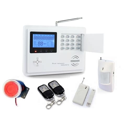 alarma gsm dual inalámbrica lcd casa hogar oficina negocio sistema completo celular línea