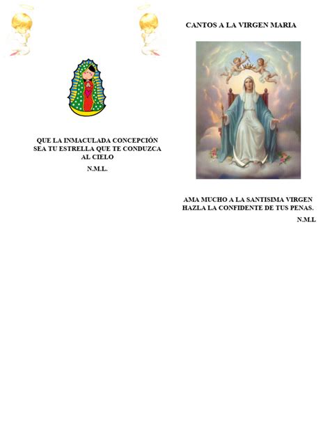 Cantos A La Virgen Maria Pdf