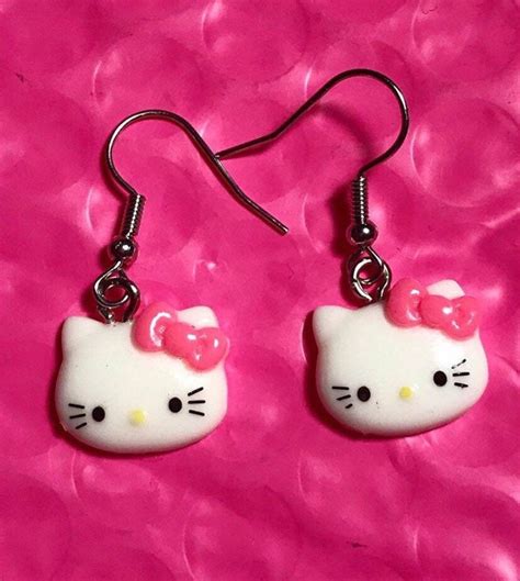 Hello Kitty Earrings Etsy