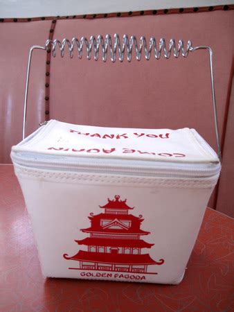 Boxy purse styled as a chinese food takeaway box. Allee Willis Blog » Chinese Takeout purse