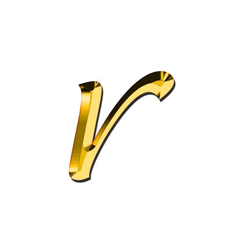 Gold Letter R Small Letter R Alphabet Png The Letter R Photo