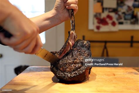 Christine Burns Rudalevige Cuts A Tomahawk Steak From The Bone News Photo Getty Images