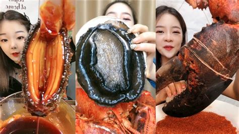 Chinese Girl Eat Geoducks Delicious Seafood Seafood Mukbang Eating Show YouTube